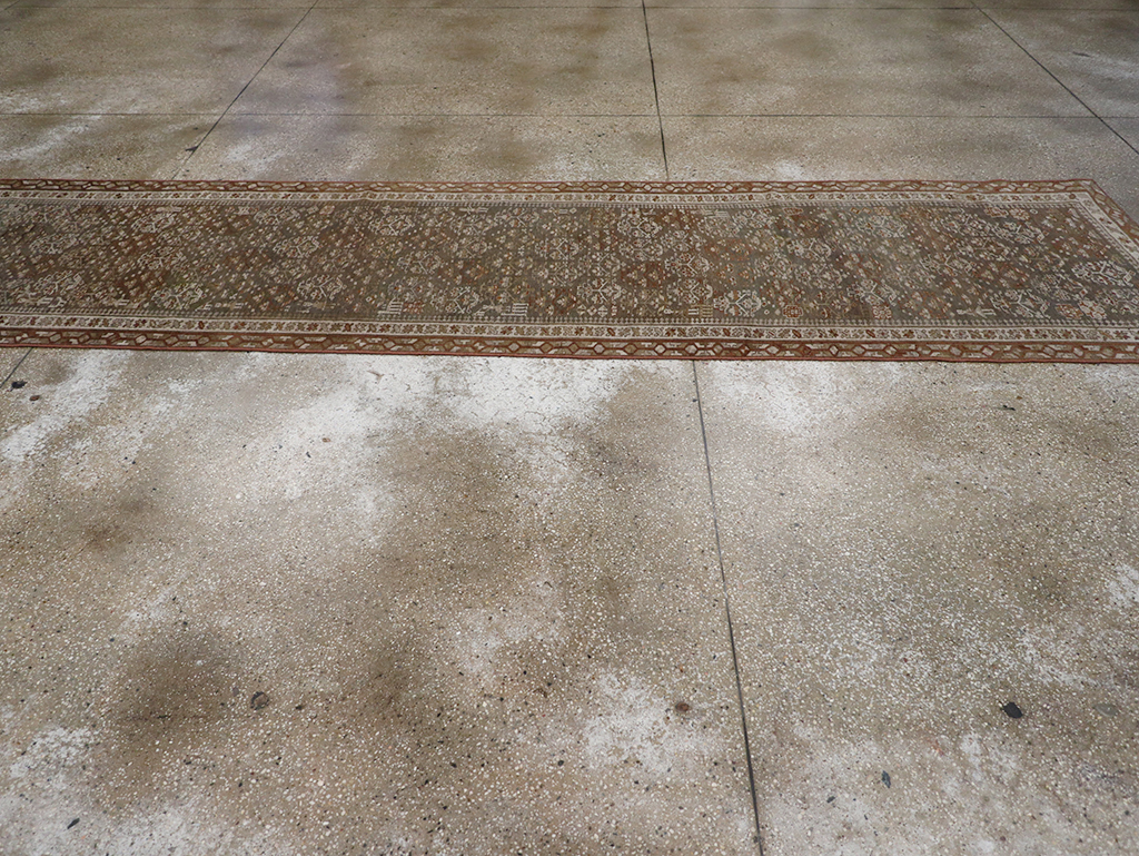 Antique Persian Kurd Long Runner, No.29685 - Staging