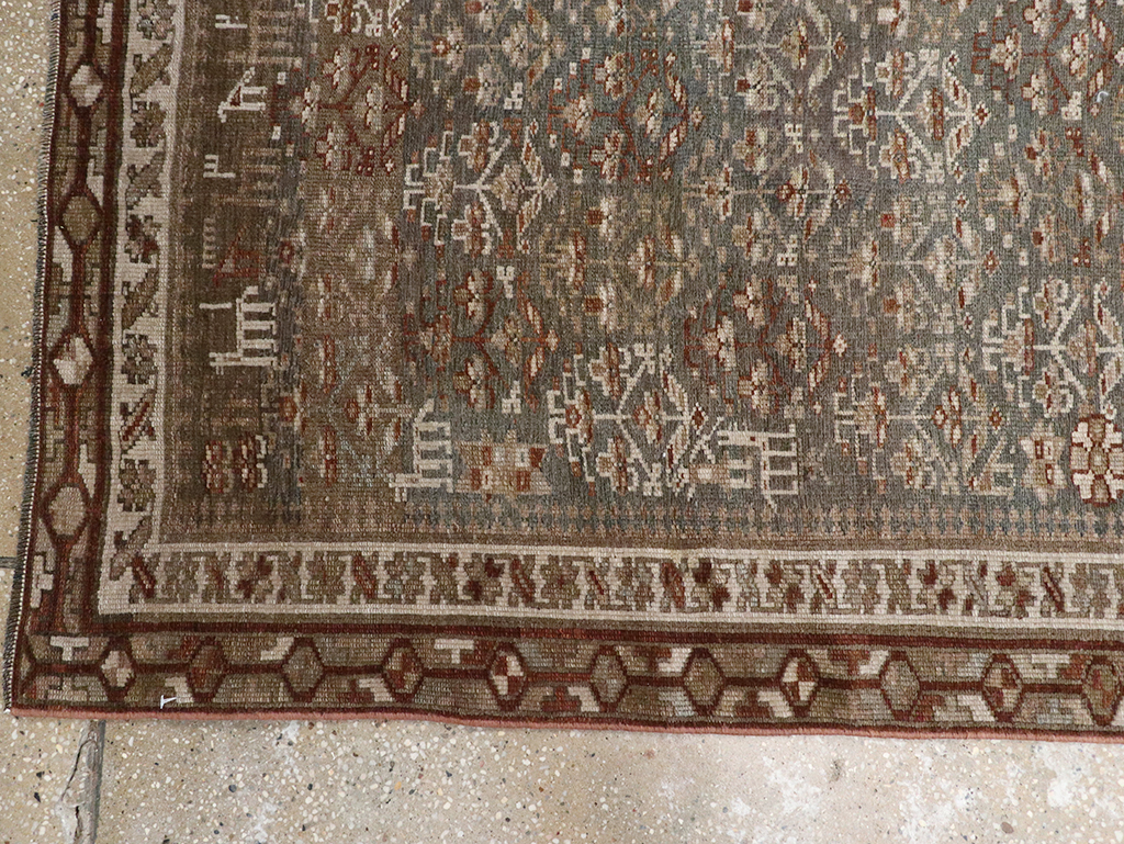 Antique Persian Kurd Long Runner, No.29685 - Staging