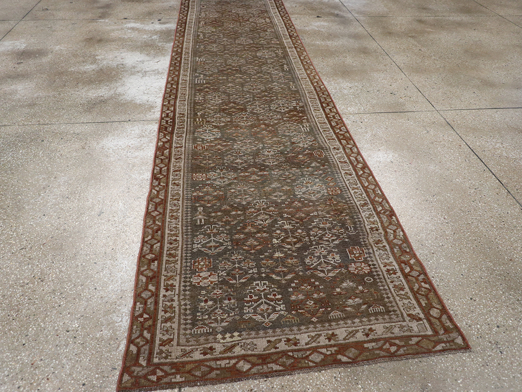 Antique Persian Kurd Long Runner, No.29685 - Staging