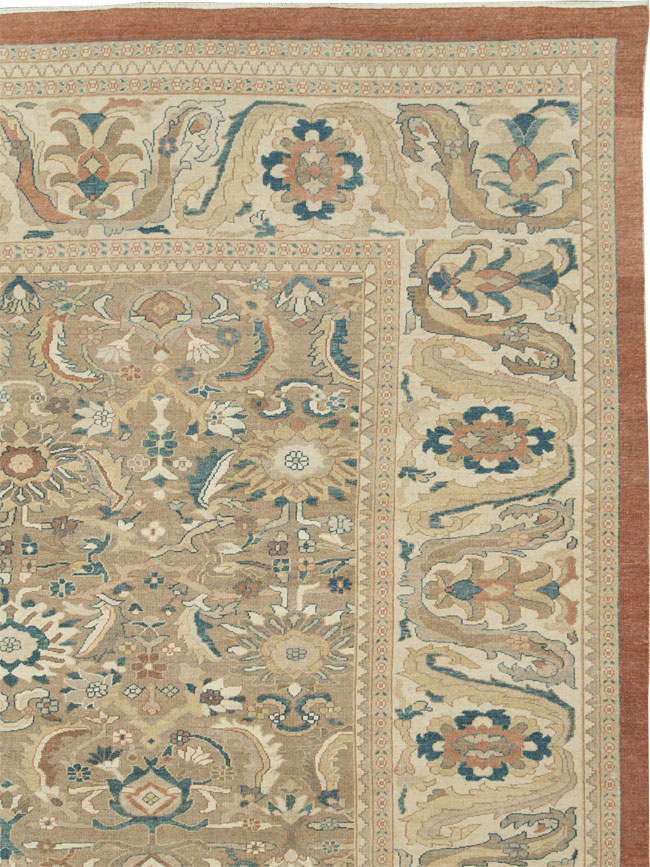 Contemporary Persian Sultanabad Carpet, No.29688 - Staging