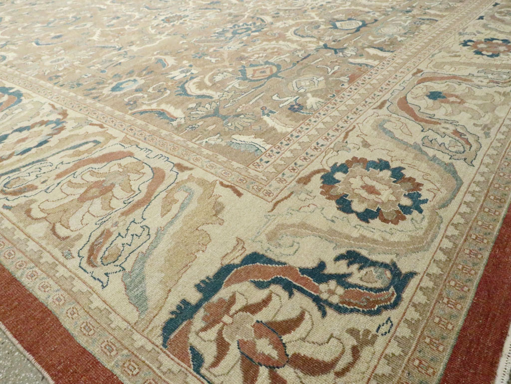 Contemporary Persian Sultanabad Carpet, No.29688 - Staging