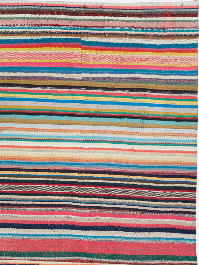 Contemporary Turkish Flatweave Kilim Large Room Size Carpet, No.29690 - Staging