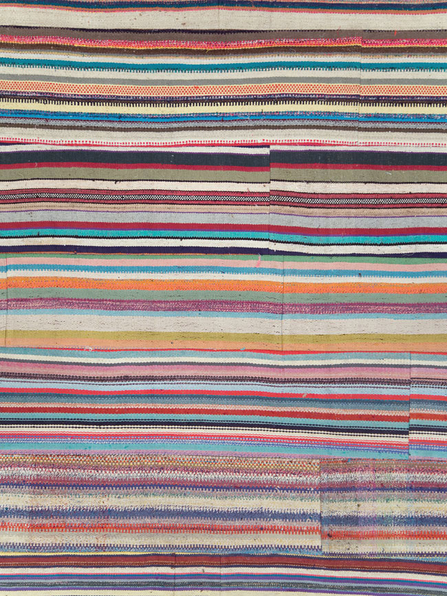 Contemporary Turkish Flat-Weave Oversize Carpet, No.29694 - Staging