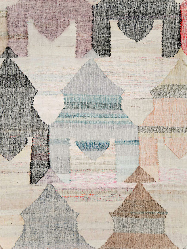 Turkish Contemporary Flatweave Kilim Large Room Size Carpet, No.29696 - Staging