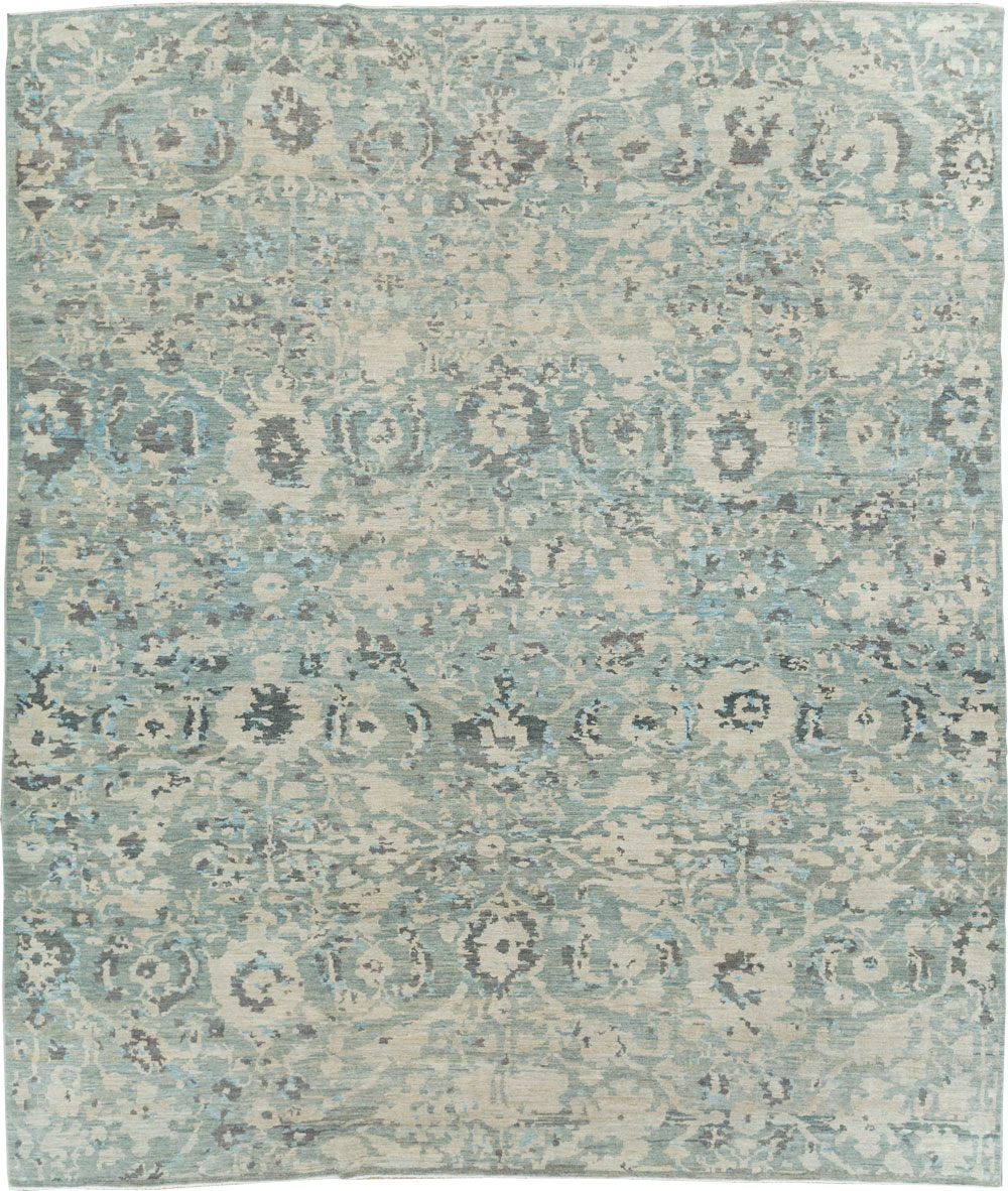 Contemporary Turkish Sultanabad Large Room Size Carpet, No.29700 - Staging