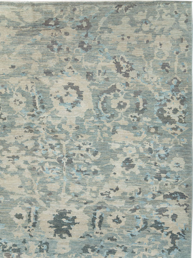 Contemporary Turkish Sultanabad Large Room Size Carpet, No.29700 - Staging