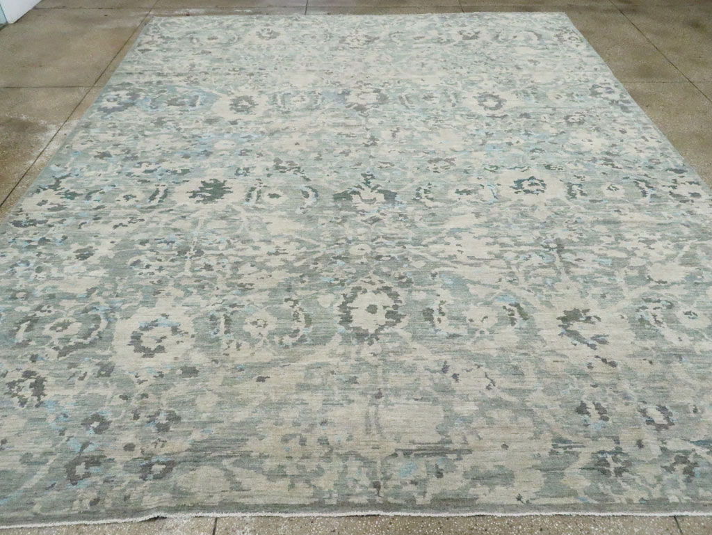 Contemporary Turkish Sultanabad Large Room Size Carpet, No.29700 - Staging