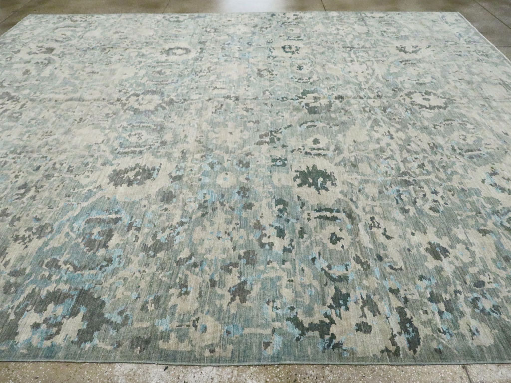 Contemporary Turkish Sultanabad Large Room Size Carpet, No.29700 - Staging