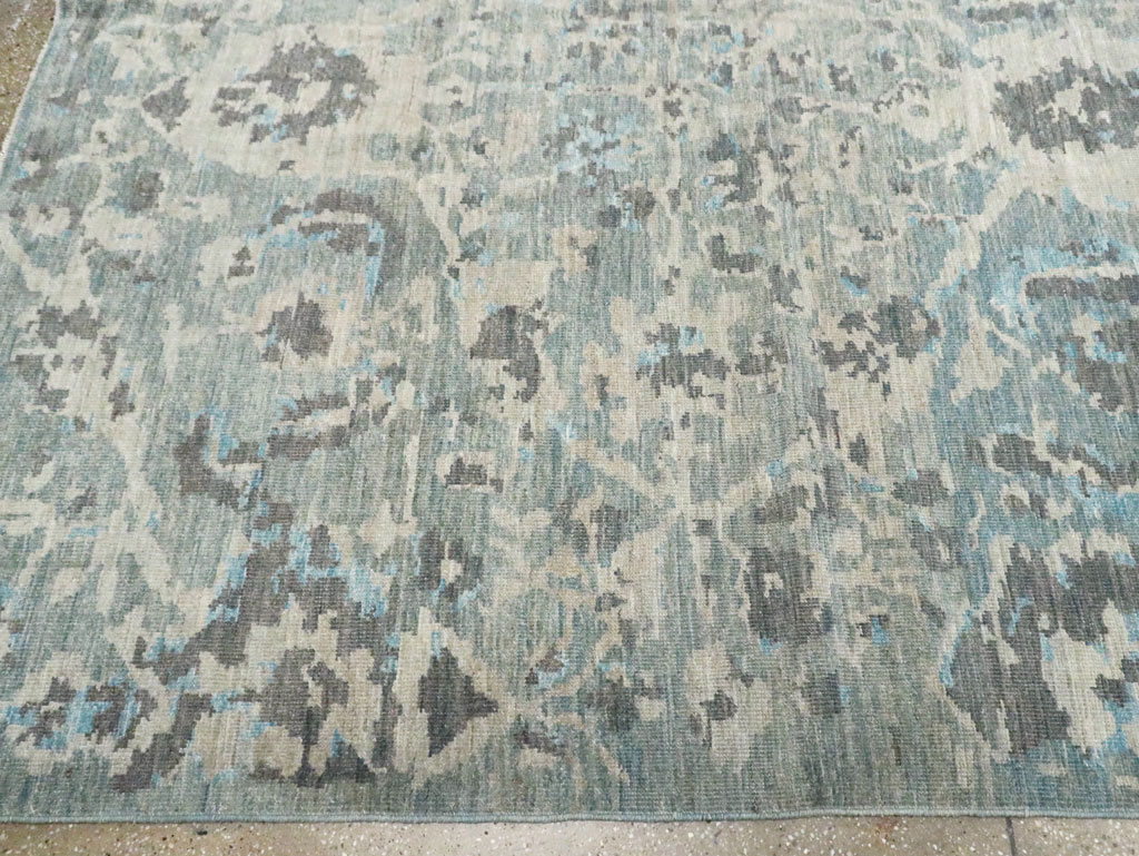 Contemporary Turkish Sultanabad Large Room Size Carpet, No.29700 - Staging
