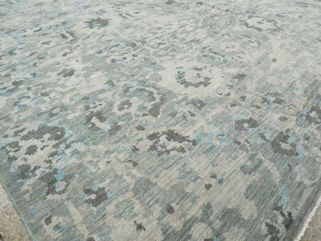 Contemporary Turkish Sultanabad Large Room Size Carpet, No.29700 - Staging