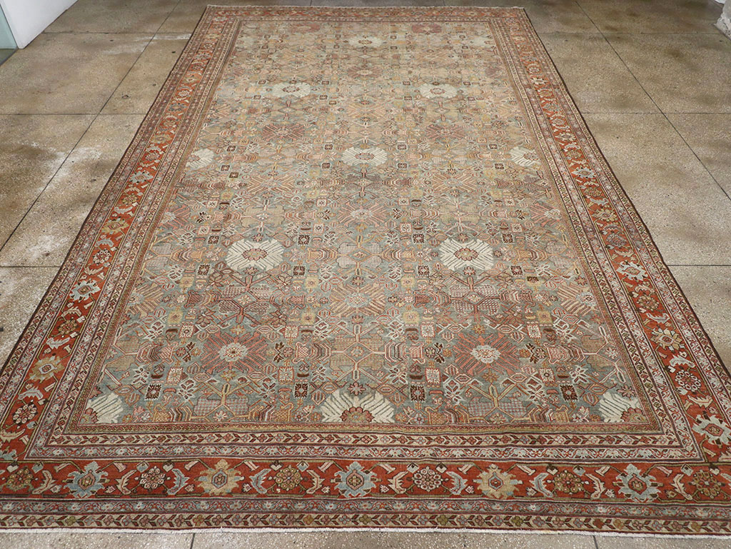 Antique Persian Mahal Carpet, No.29706 - Staging