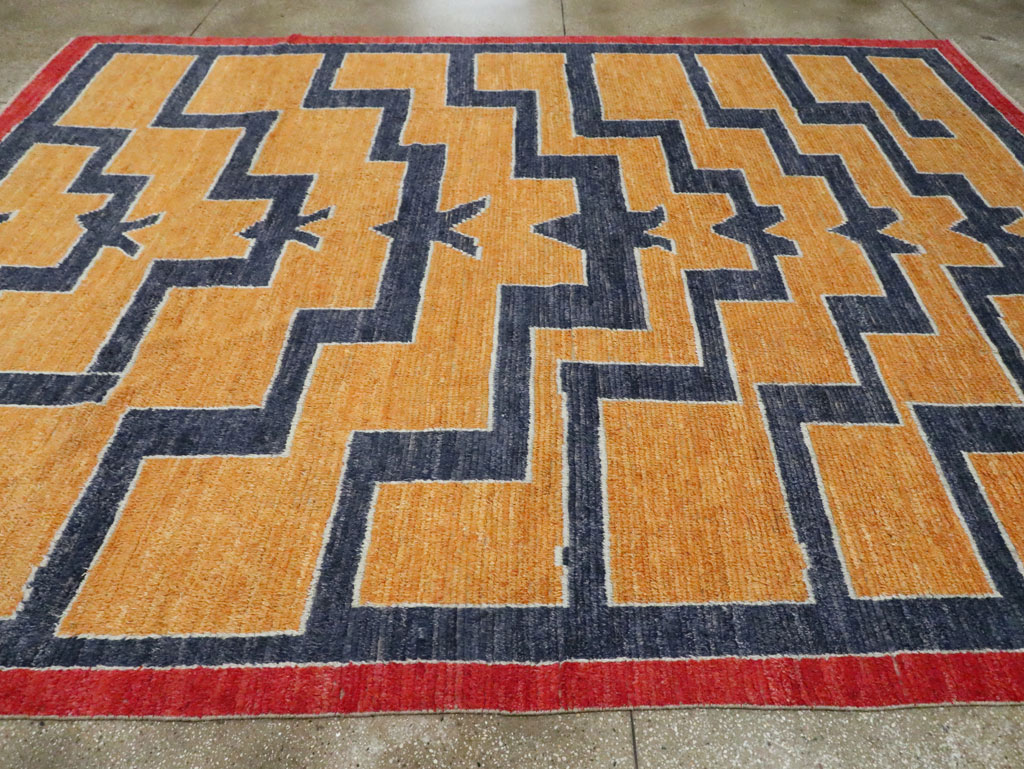 Contemporary Turkish Tulu Room Size Carpet, No.29707 - Staging