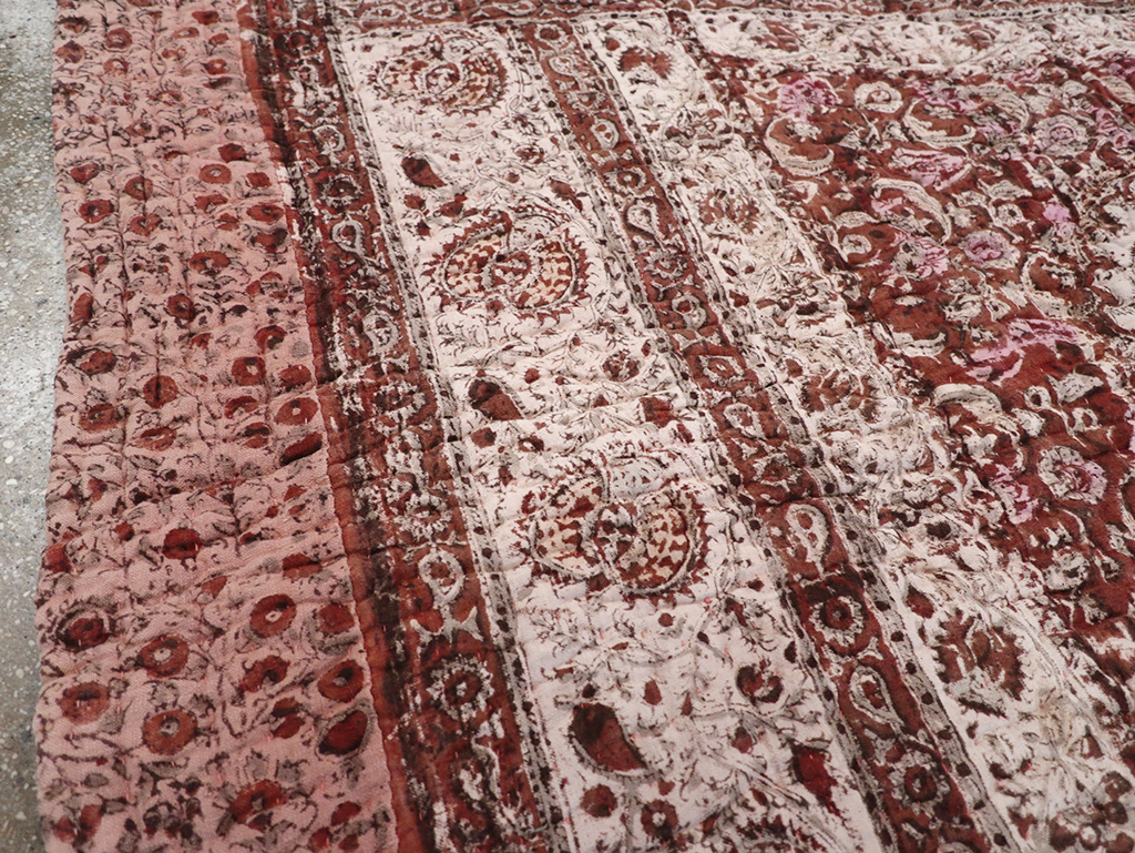 Vintage Persian Lahaf Blanket, No.29712 - Staging