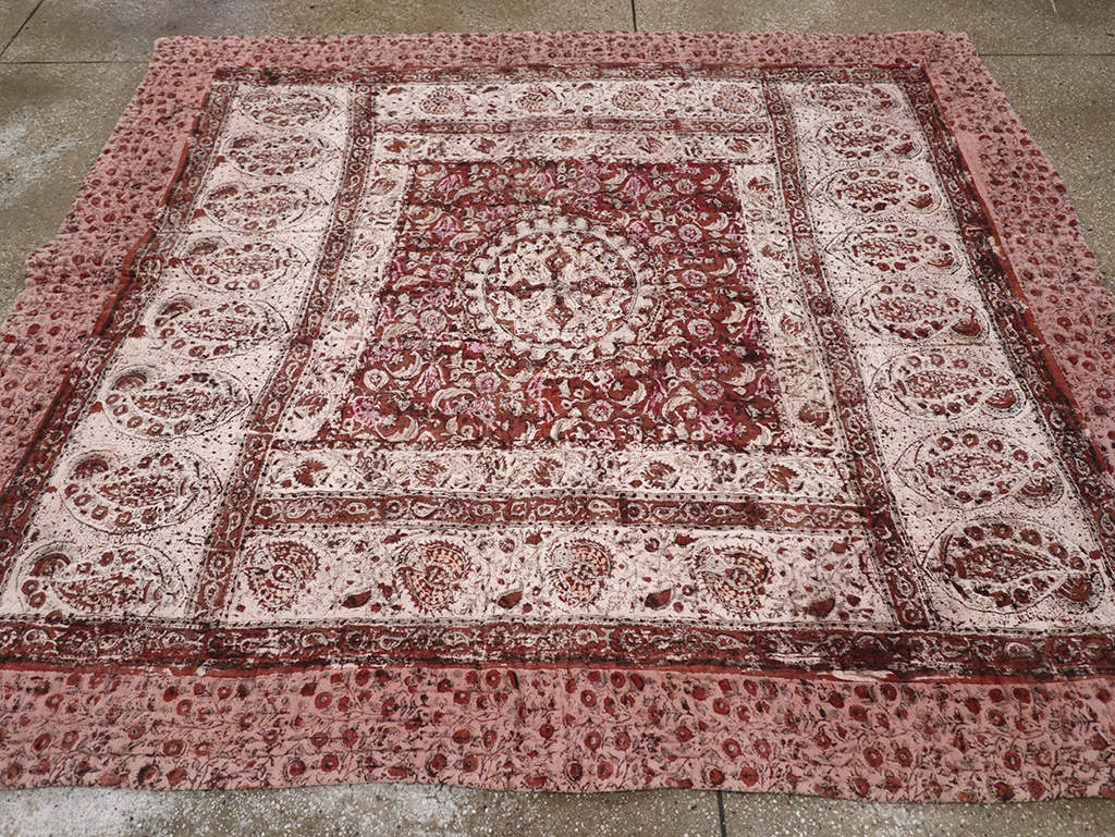 Vintage Persian Lahaf Blanket, No.29712 - Staging