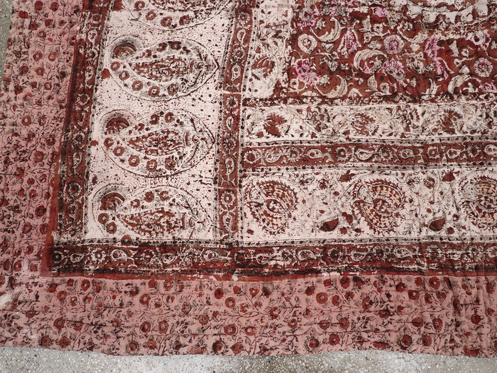 Vintage Persian Lahaf Blanket, No.29712 - Staging