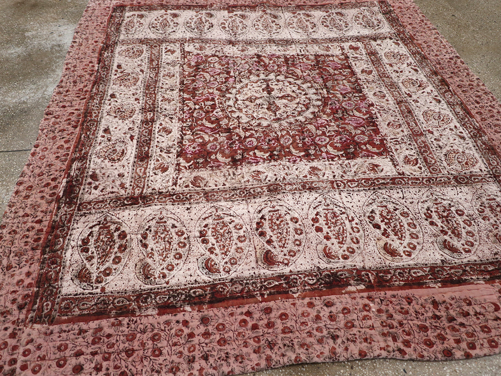 Vintage Persian Lahaf Blanket, No.29712 - Staging