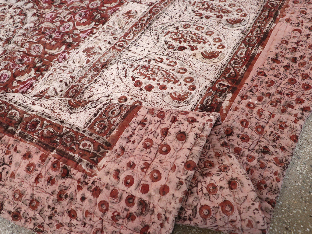 Vintage Persian Lahaf Blanket, No.29712 - Staging