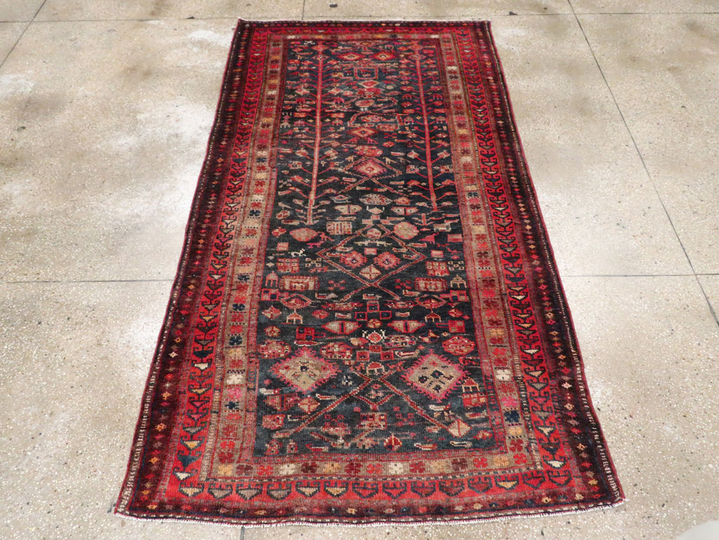 Antique Persian Lori Gallery Rug, No.29714 - Staging