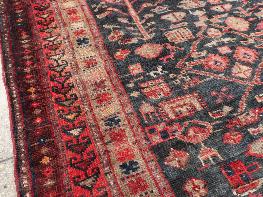 Antique Persian Lori Gallery Rug, No.29714 - Staging