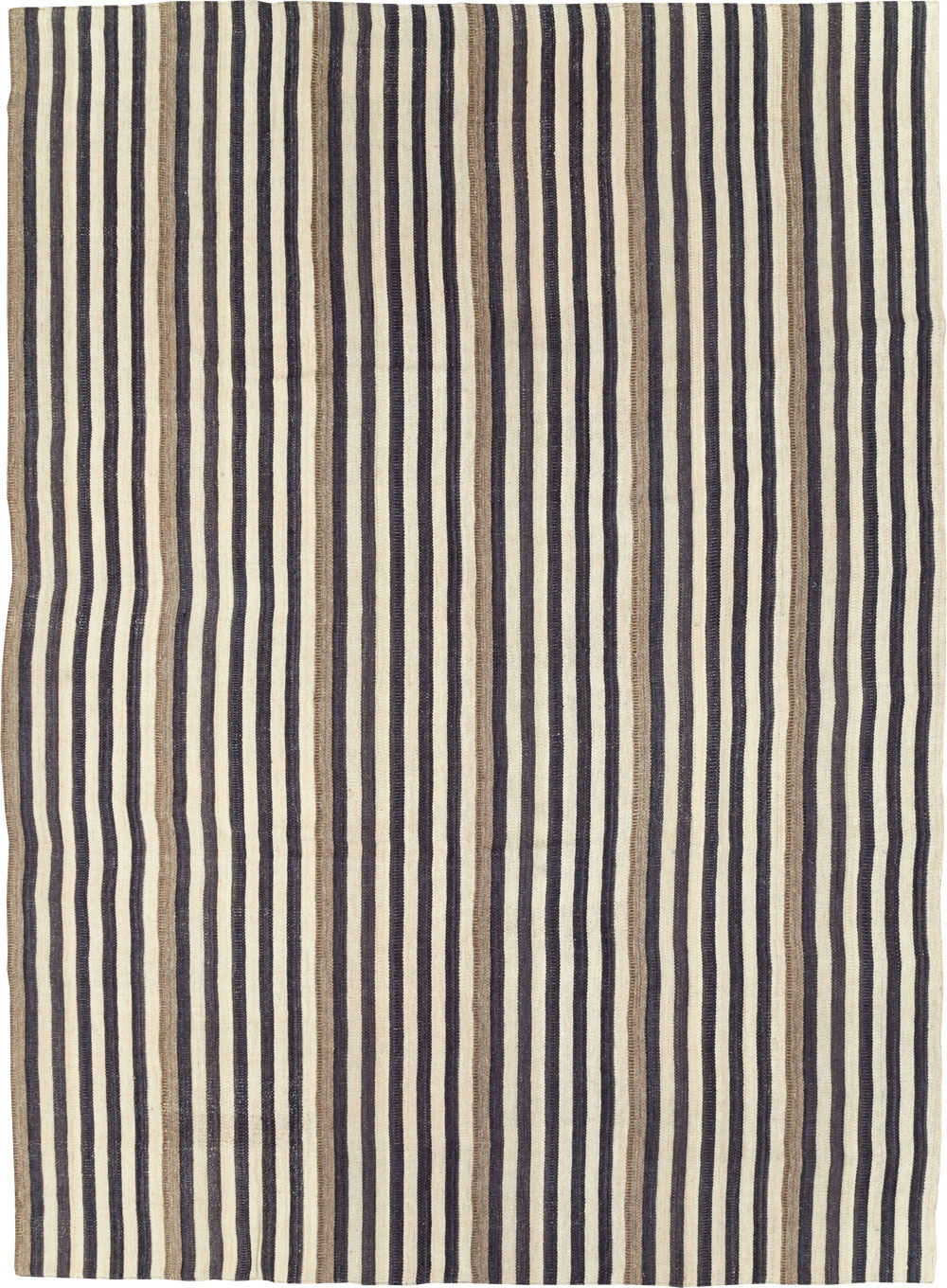 Modern Turkish Flatweave Kilim Room Size Carpet, No.29727 - Staging