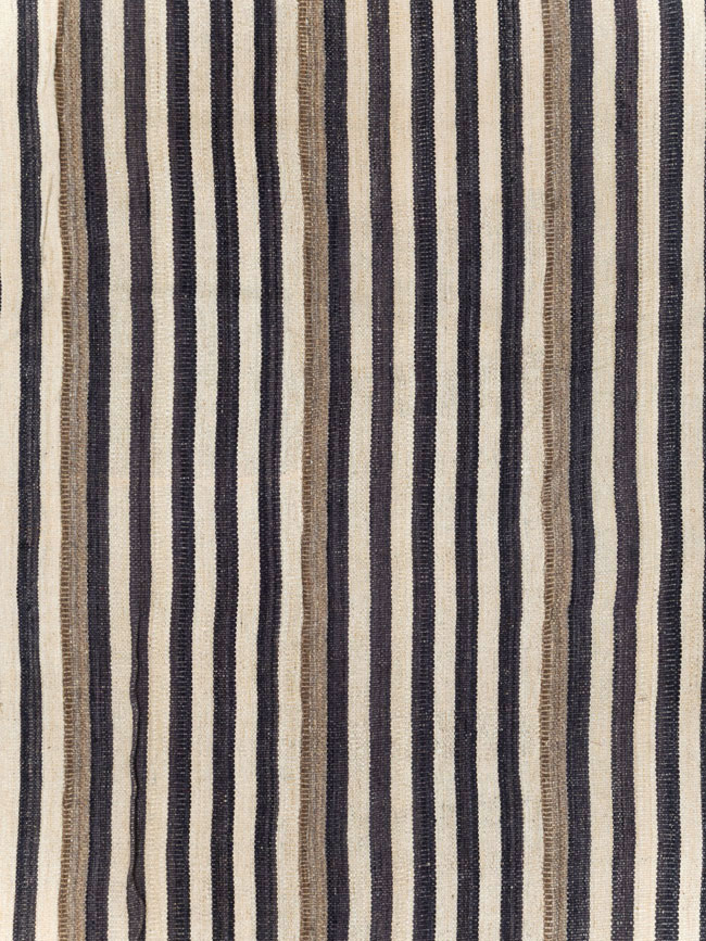 Modern Turkish Flatweave Kilim Room Size Carpet, No.29727 - Staging