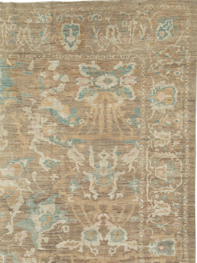 Modern Persian Sultanabad Oversize Carpet, No.29731 - Staging