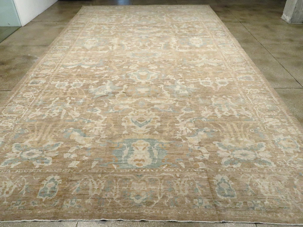 Modern Persian Sultanabad Oversize Carpet, No.29731 - Staging