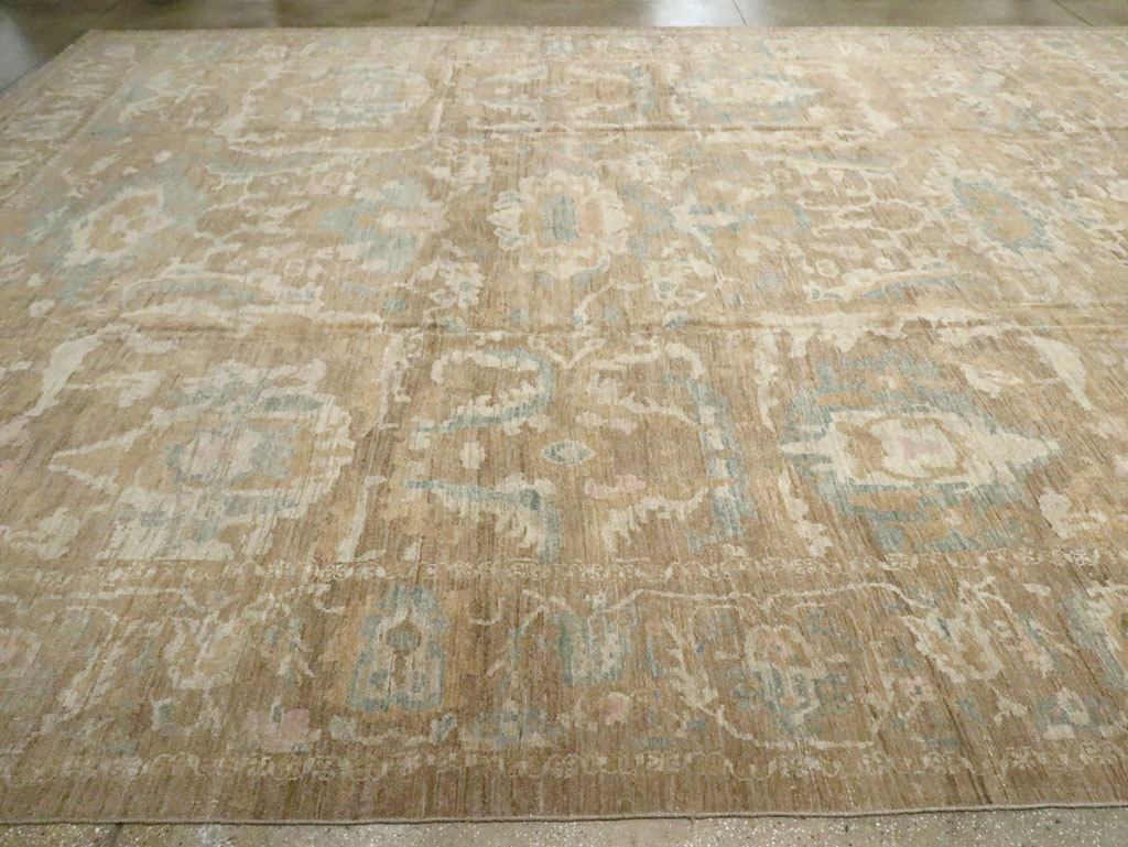 Modern Persian Sultanabad Oversize Carpet, No.29731 - Staging