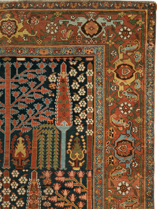 Antique Persian Kurd Gallery Carpet, No.29737 - Staging