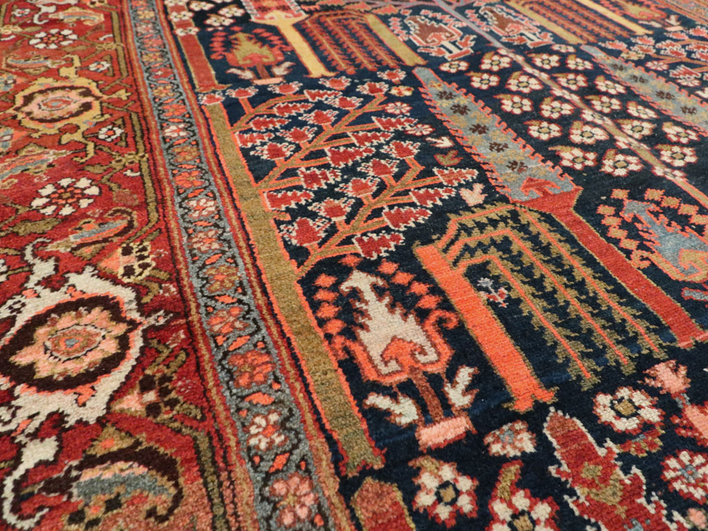 Antique Persian Kurd Gallery Carpet, No.29737 - Staging