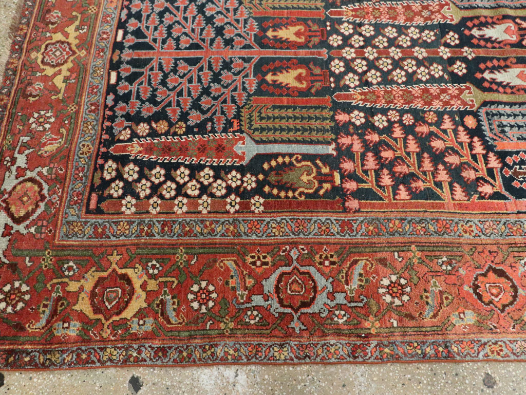 Antique Persian Kurd Gallery Carpet, No.29737 - Staging