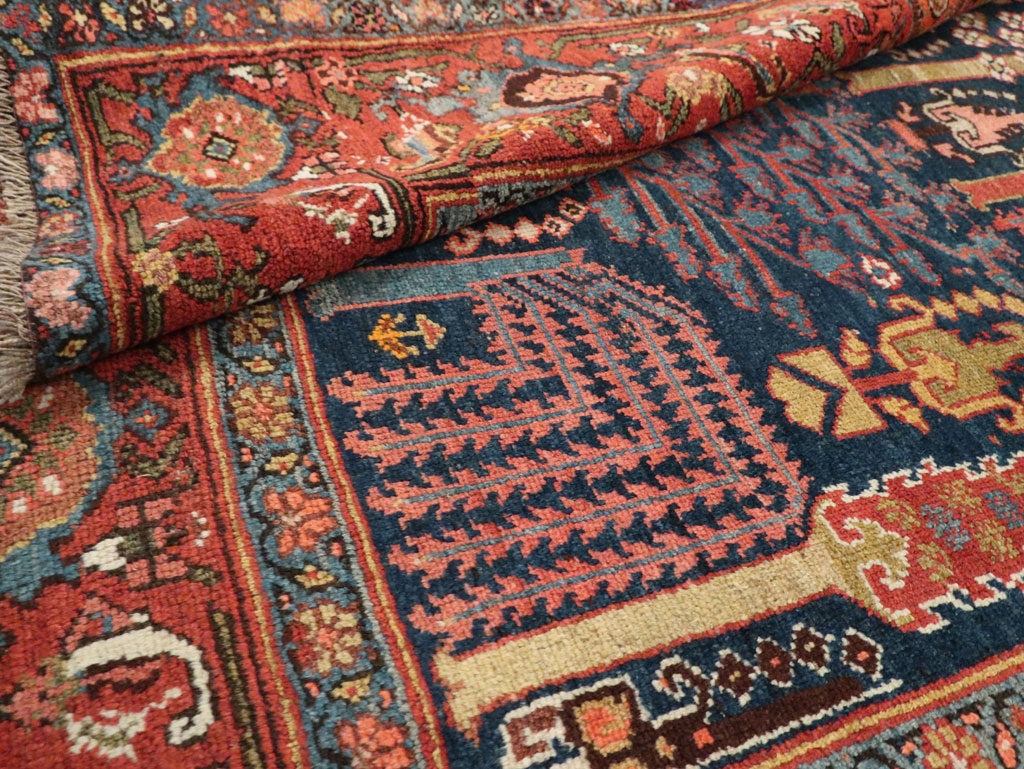Antique Persian Kurd Gallery Carpet, No.29737 - Staging