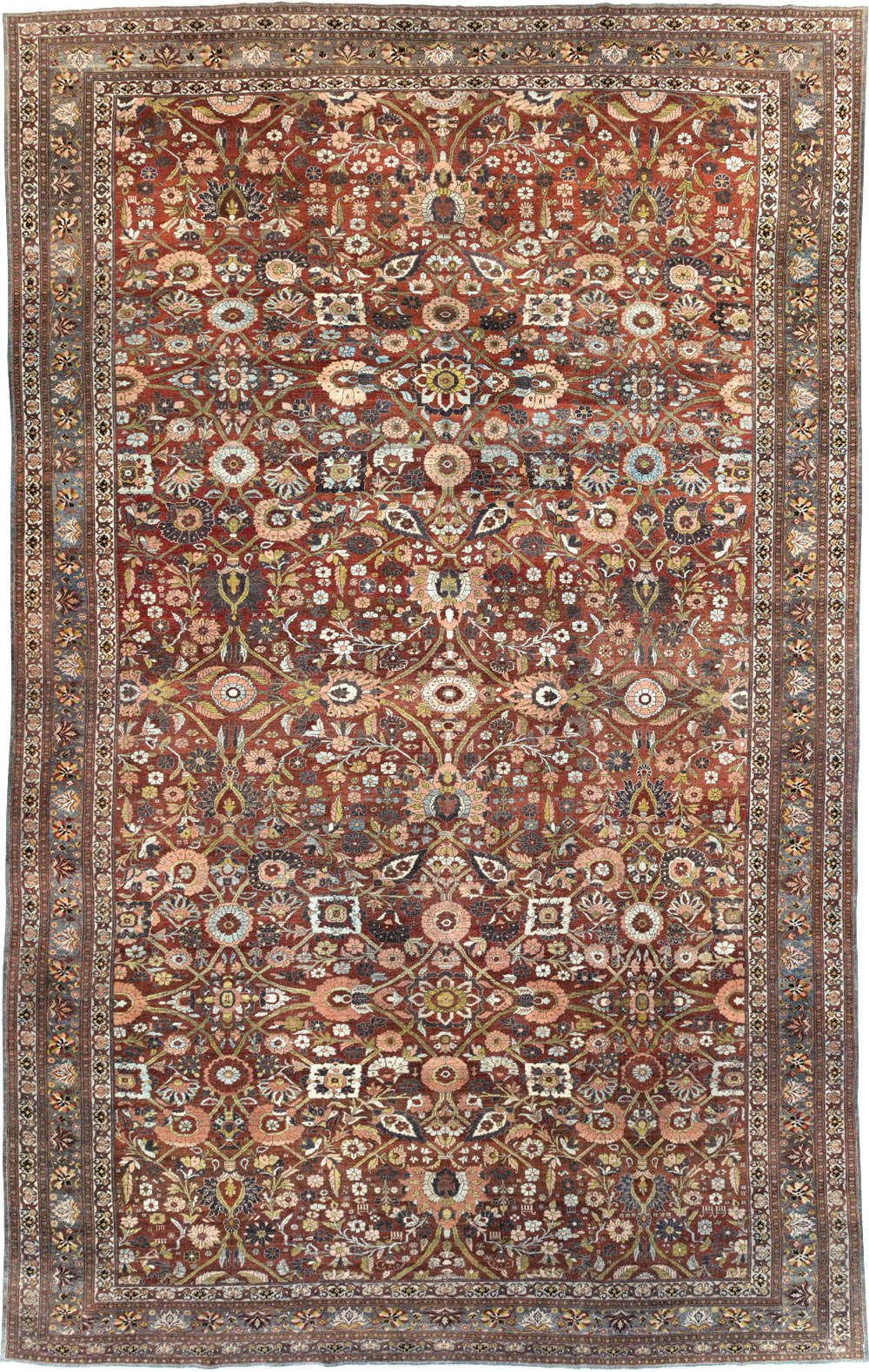 Antique Persian Bidjar Carpet, No.29741 - Staging