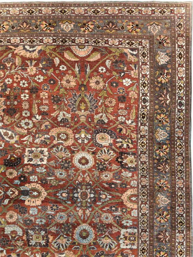 Antique Persian Bidjar Carpet, No.29741 - Staging
