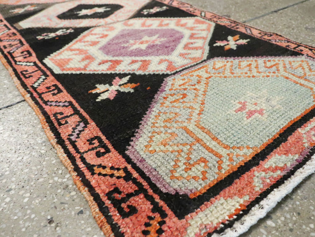 Vintage Anatolian Long Runner, No.29755 - Staging