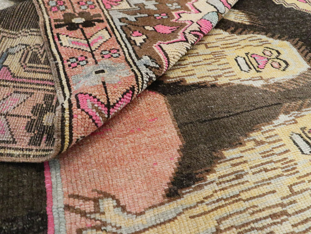 Vintage Pictorial Karabagh Rug, No.29756 - Staging