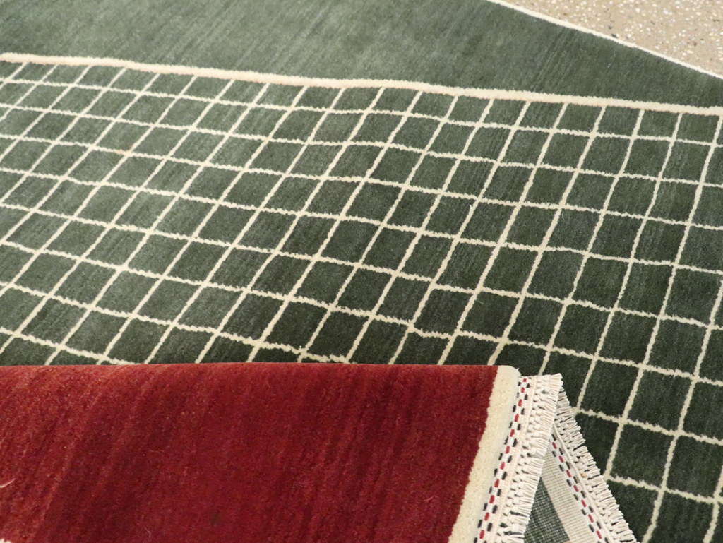 Modern Persian Tabriz Pictorial Rug (Pair: 2 of 2), No.29764 - Staging