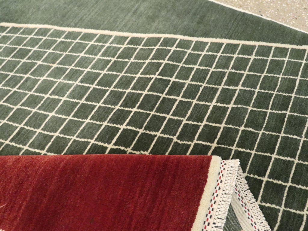 Modern Persian Tabriz Pictorial Rug (Pair: 2 of 2), No.29764 - Staging