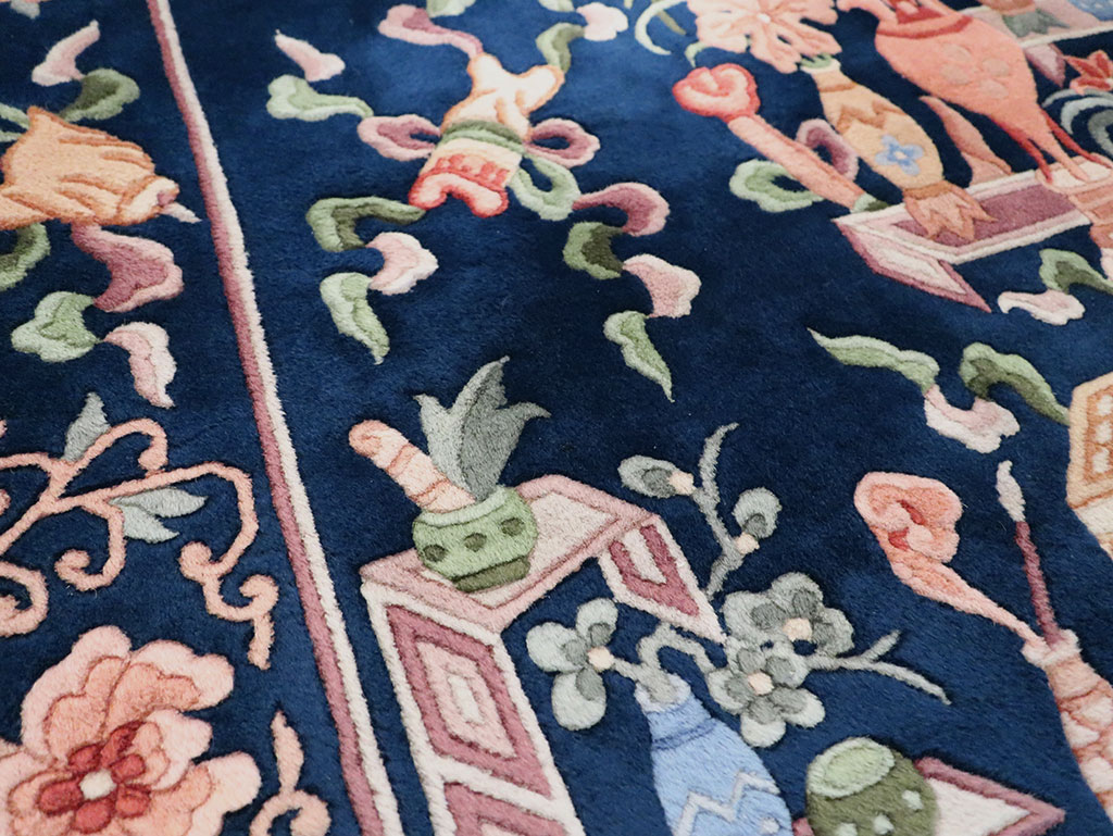 Vintage Chinese Carpet, No.29775 - Staging