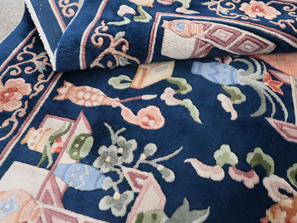 Vintage Chinese Carpet, No.29775 - Staging