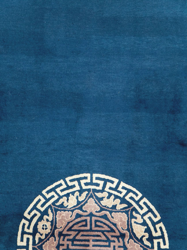 Vintage Chinese Peking Carpet, No.29781 - Staging