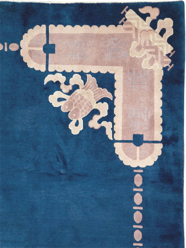 Vintage Chinese Peking Carpet, No.29781 - Staging