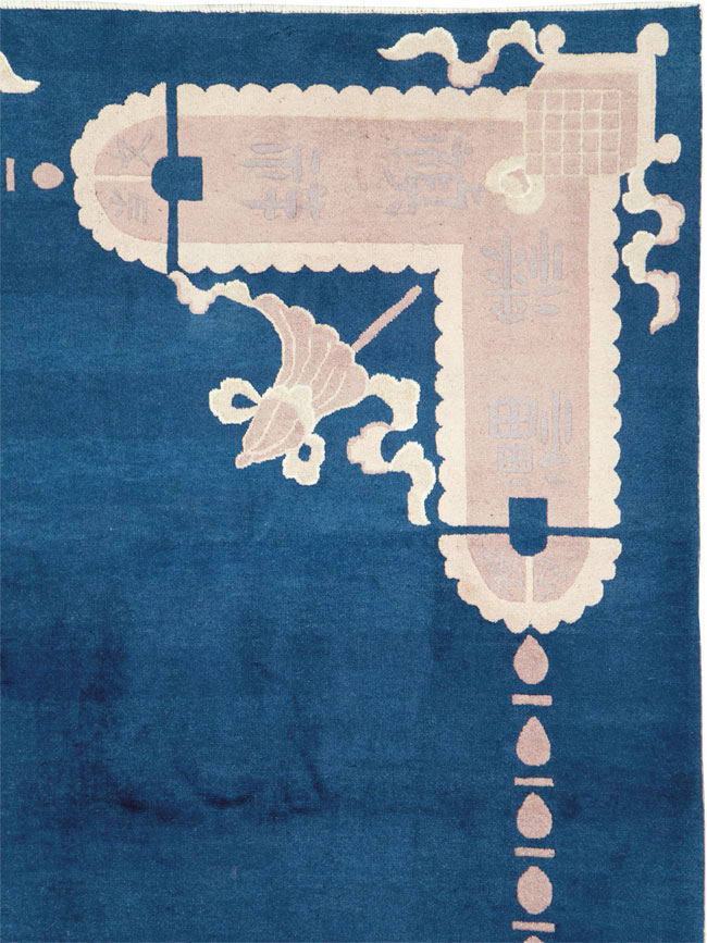 Vintage Chinese Peking Carpet, No.29781 - Staging