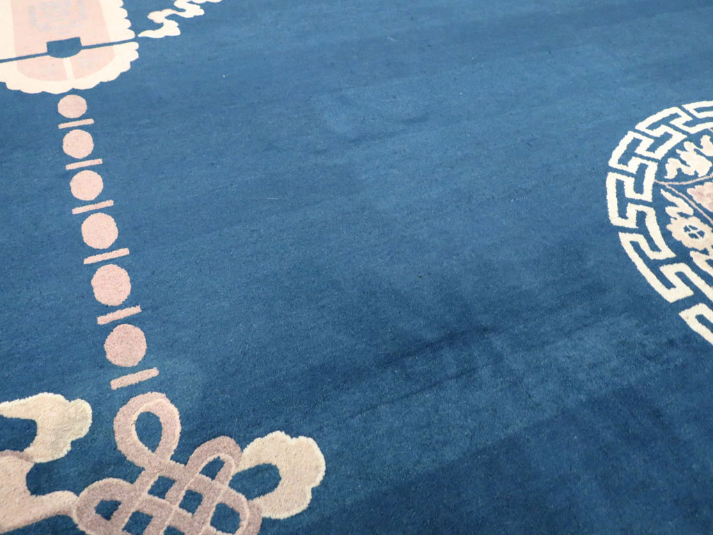 Vintage Chinese Peking Carpet, No.29781 - Staging