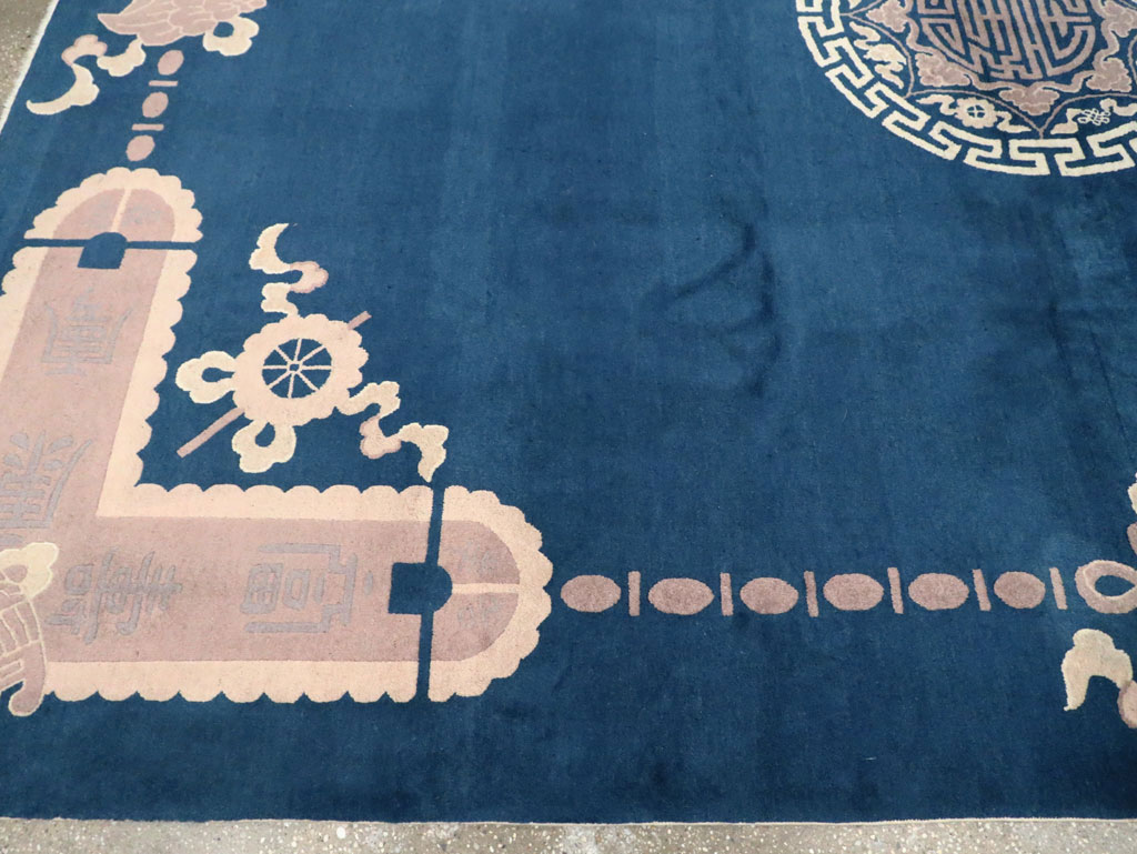 Vintage Chinese Peking Carpet, No.29781 - Staging