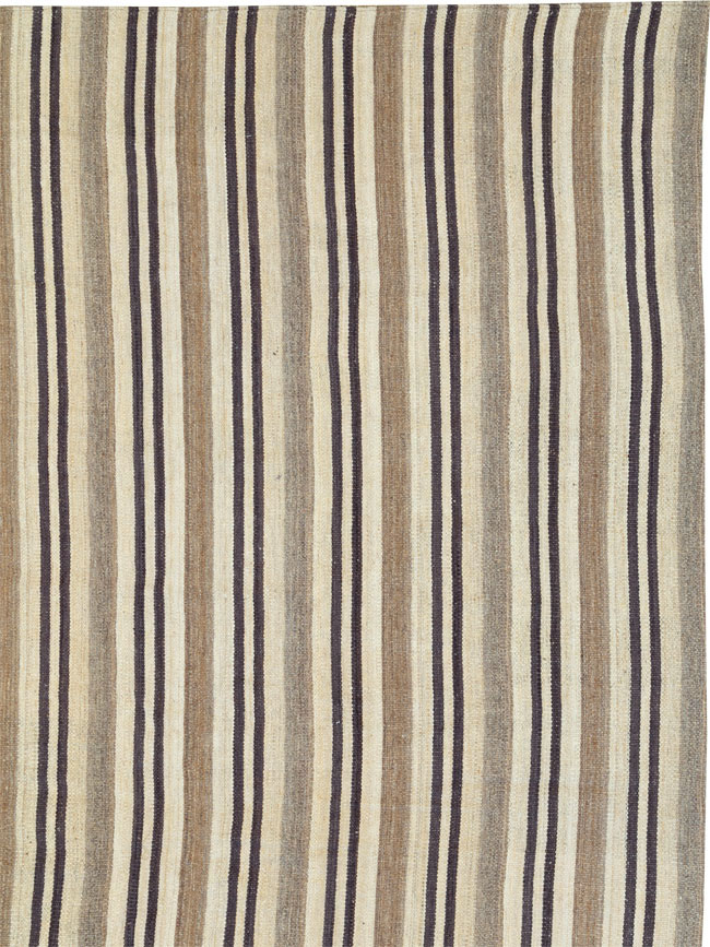 Contemporary Turkish Flatweave Kilim Oversize Carpet, No.29785 - Staging