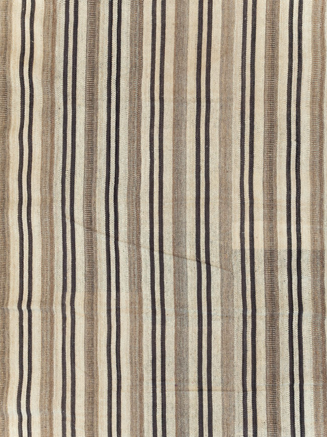 Large Modern Turkish Flatweave Kilim, No.29786 - Staging