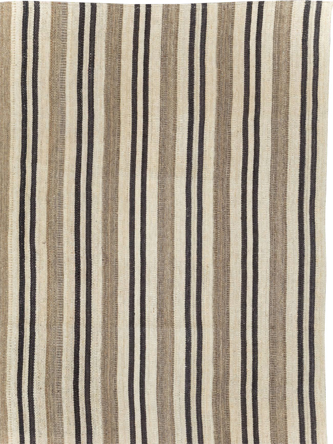 Modern Turkish Oversize Flatweave, No.29787 - Staging
