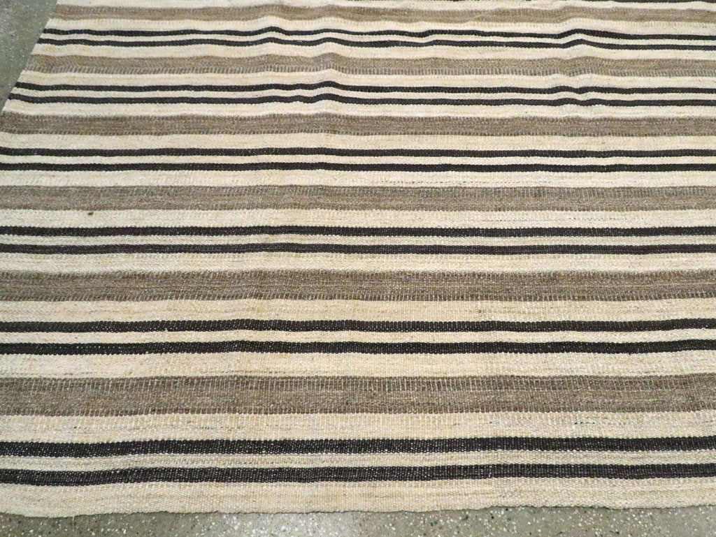 Modern Turkish Oversize Flatweave, No.29787 - Staging