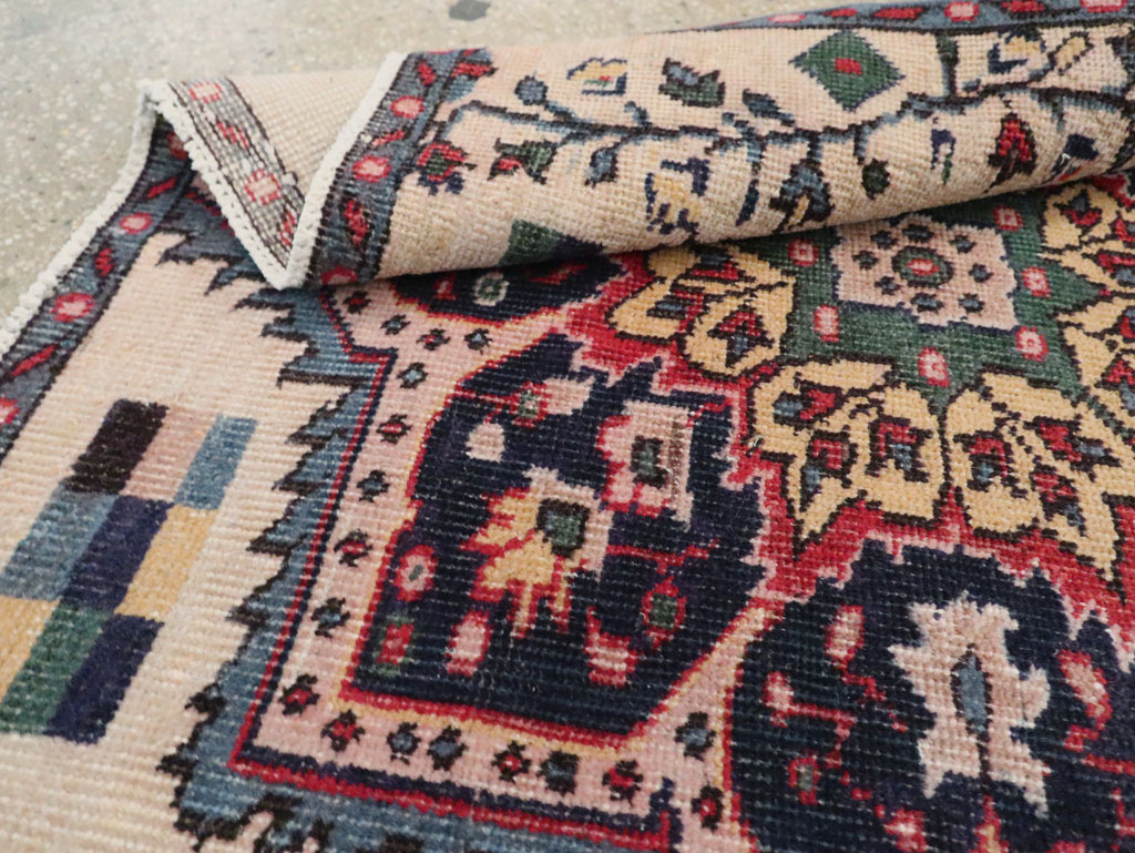 Vintage Turkish Anatolian Throw Rug, No.29801 - Staging